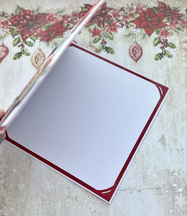 Kartka świąteczna handmade, Boże Narodzenie z kopertą ręcznie robiona