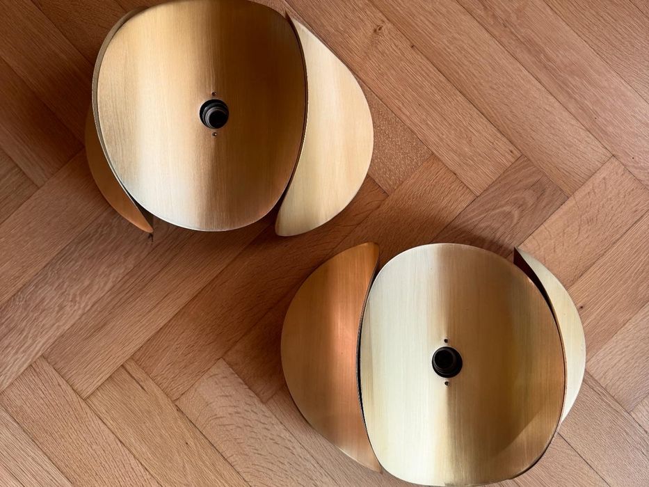 Para kinkietów Lumet Poznań Lampa PRL Space Age