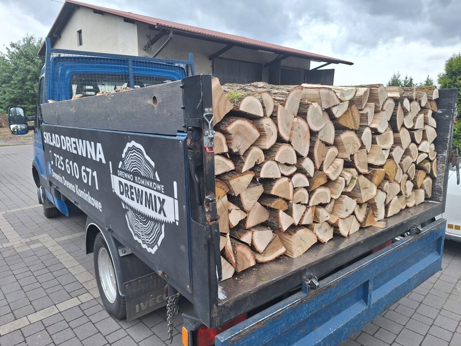 Drewno kominkowe opałowe transport