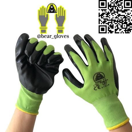 Перчатки рабочие полиуретановые, робочі рукавиці якістні