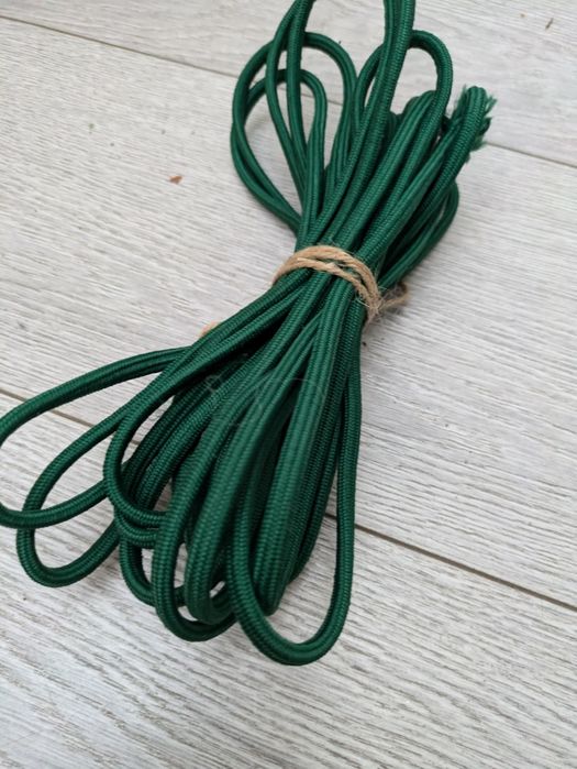 Kabel dekoracyjny elektryczny do lampy, tekstylny kolorowy, butelkowy