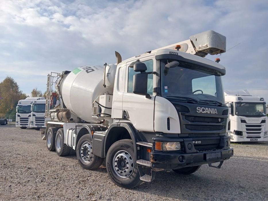 Scania P410, 8x4,Schwing Stetter, Taśma 16m, Sprowadzona, Pilot