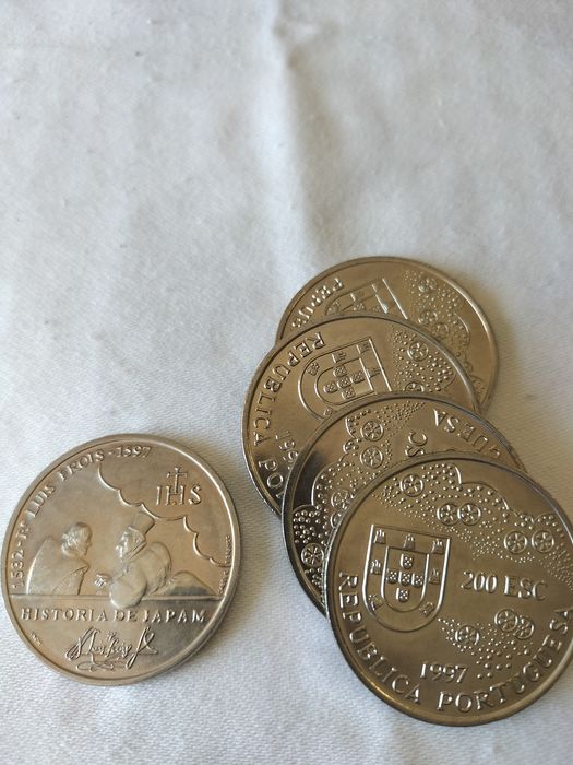 Moedas antigas Portuguesas descobrimentos