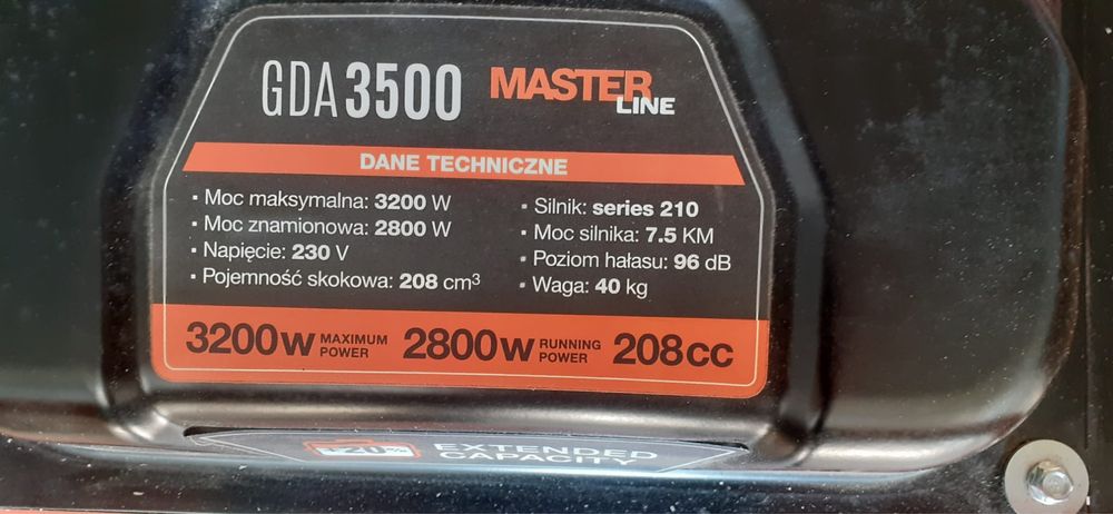 Agregat benzynowy Daewoo GDA3500