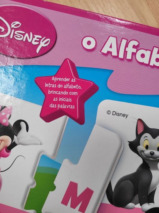 Jogo puzzle Minnie alfabeto
