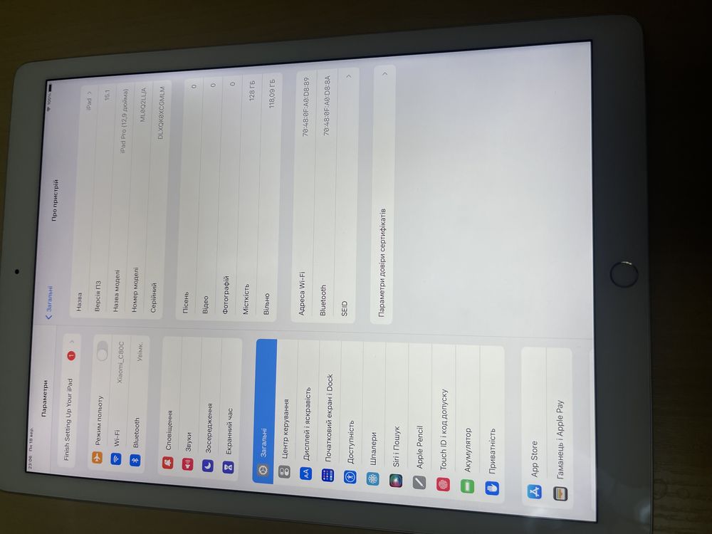 Ipad pro 12.9 128 gb