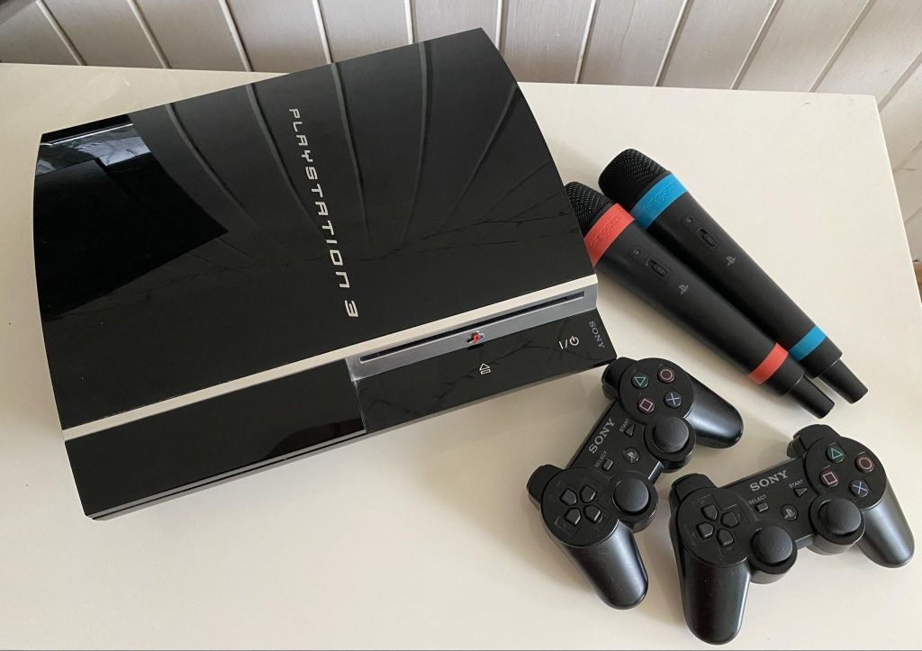 PlayStation 3 - 2 pady i 2 mikrofony