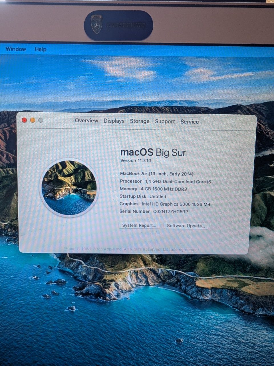 Macbook Air 2014 13' 4Gb 256Gb Silver
