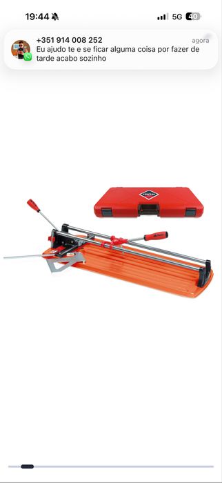 Cortador de Cerâmica Manual Rubi Profissional TS-66 Max + Mala