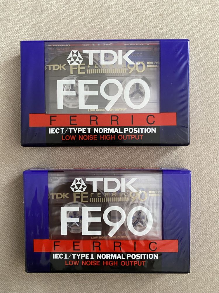 Dwie kasety magnetofonowe TDK FE90 nowe
