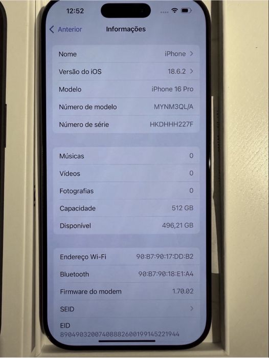 iPhone 16 Pro black titanium 512GB