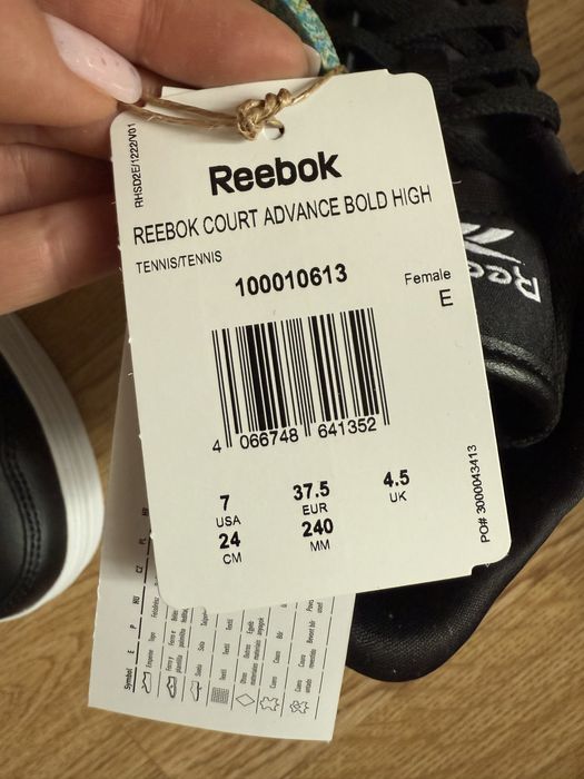 Кросівки хайтопи Reebok шкіряні, нові