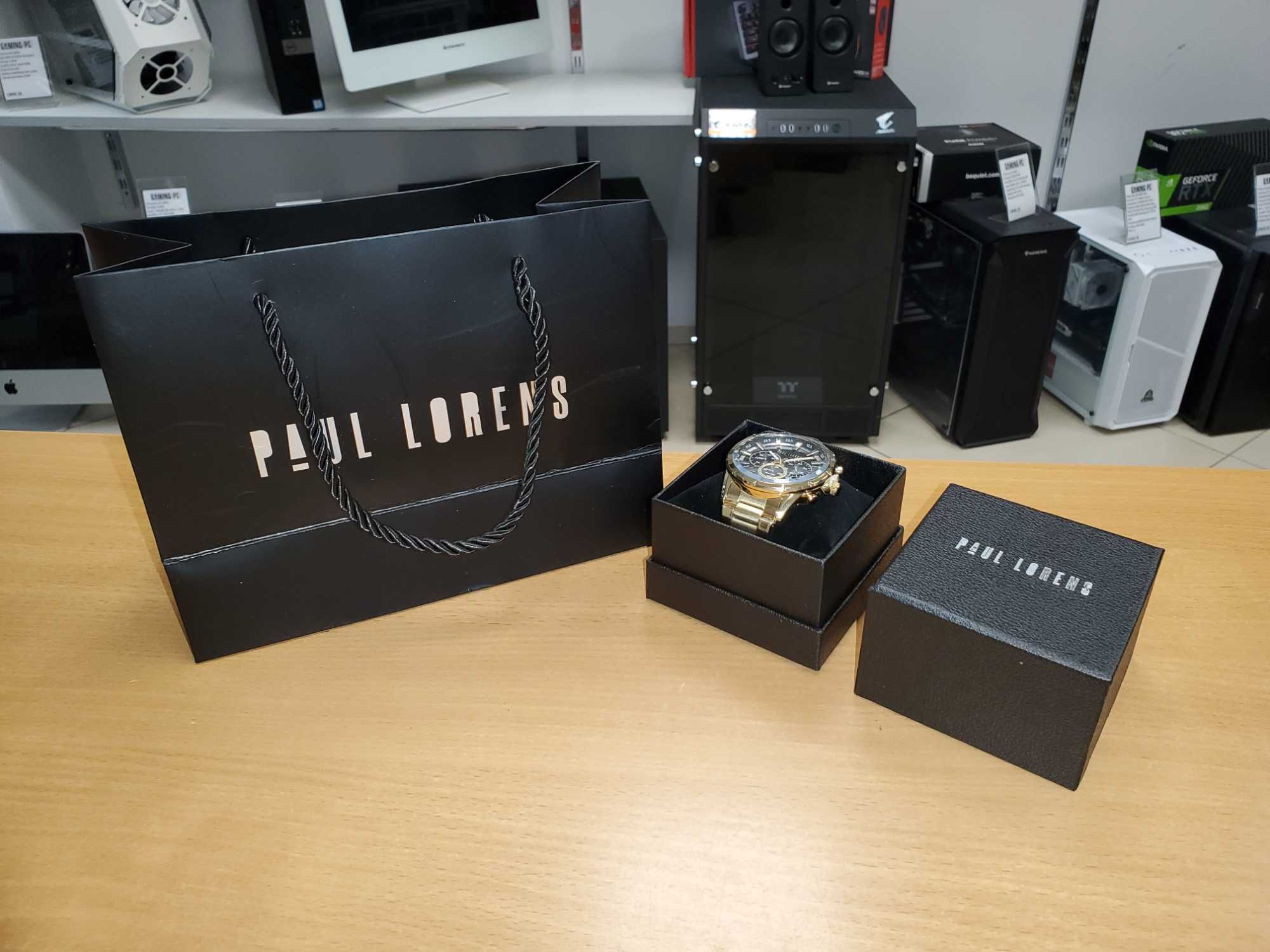 Nowy zegarek MĘSKI PAUL LORENS - PL13605B-1D1 + Torebka Prezent