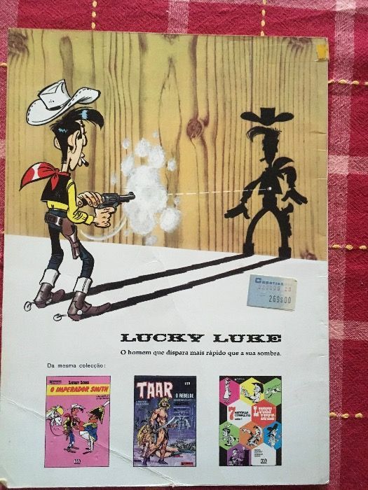 Livvro da coleção Lucky Luke - O Cavaleiro Branco