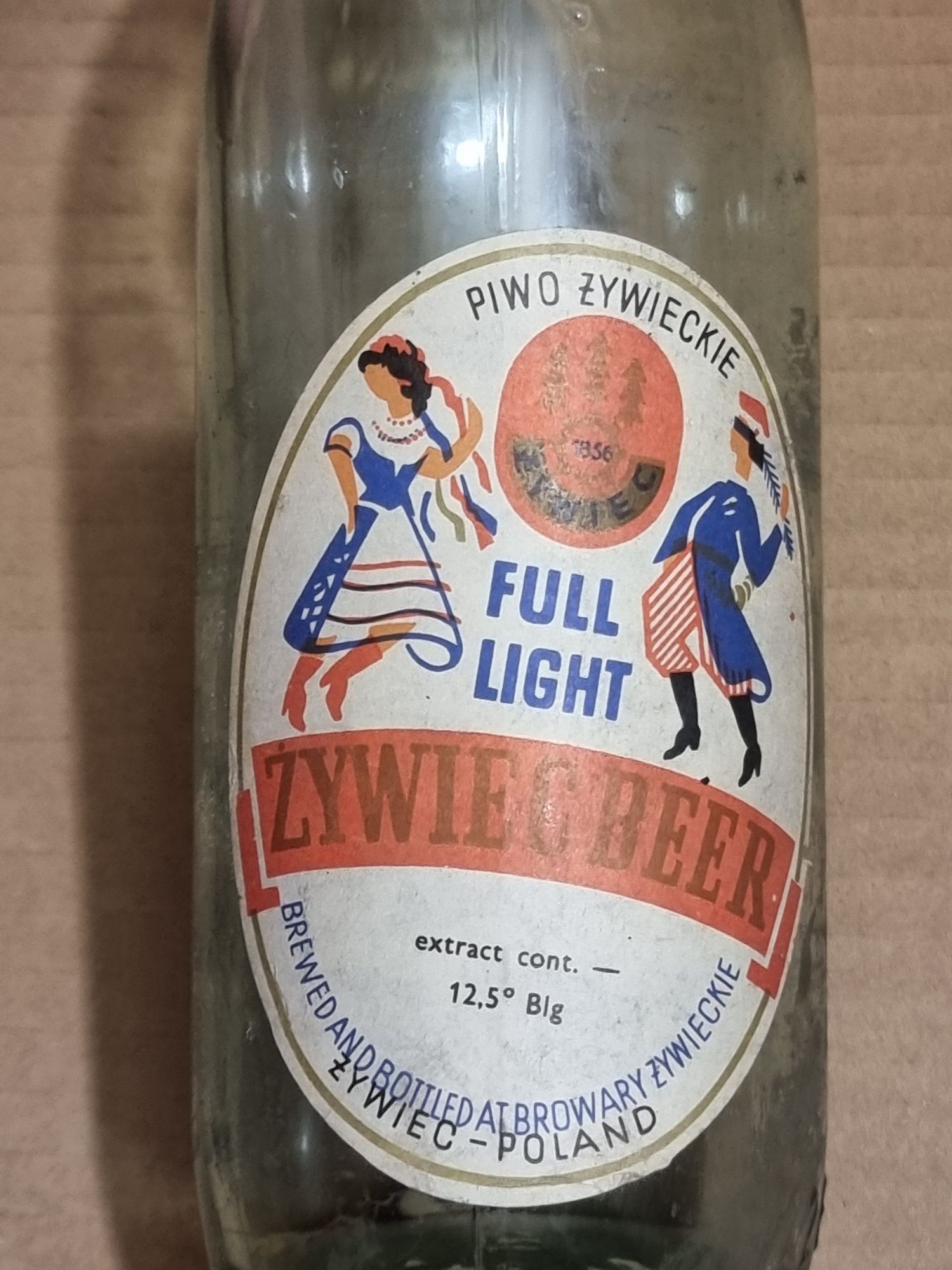 Kolekcjonerska butelka ŻYWIEC piwo z okresu PRL