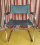 Krzesło fotel vintage Bauhaus chrom design lata 80