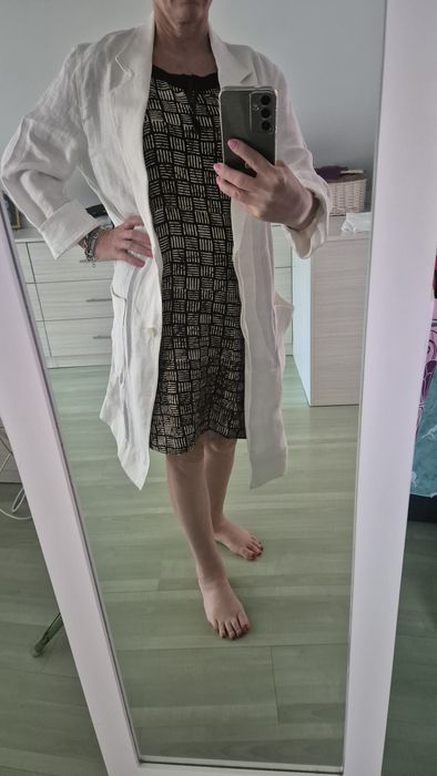 Żakiet lniany Zara