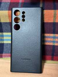 Capa em pele para S23 Ultra,preta,origem Samsung nova