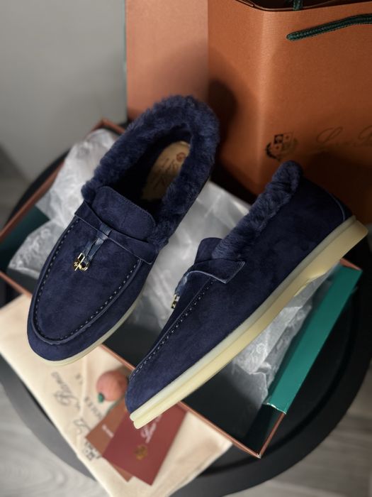 Лоферы зимние лоро пиана высокие женские лорики loro piana