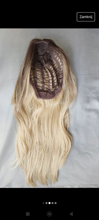 Peruka 70cm sombre blond