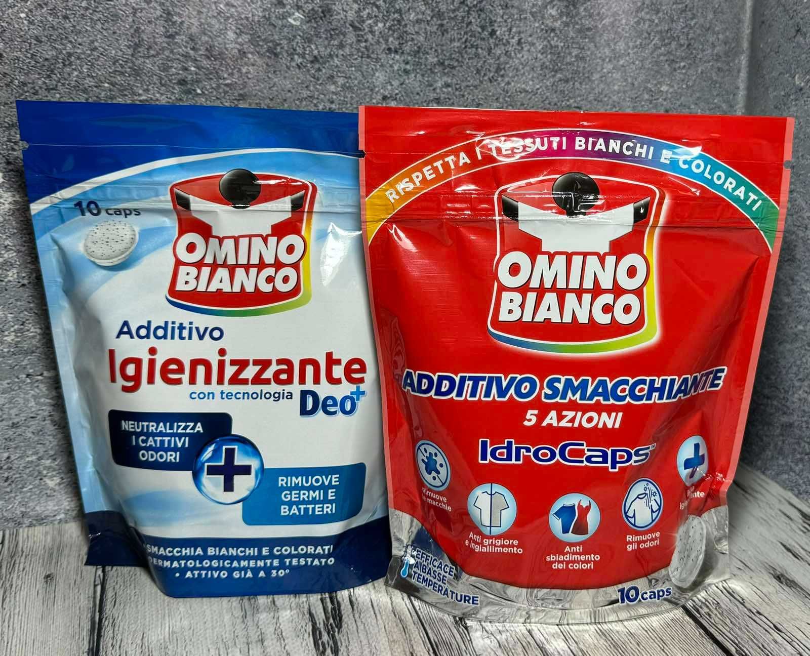 Добавка для прання Omino Bianco,2 види,200 грам (більше у описі)