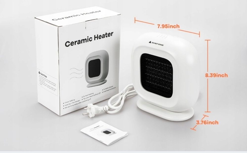 Termowentylator ceramiczny energooszczędny 1500w