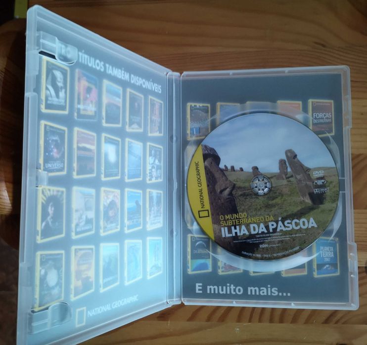 DVD "O Mundo Subterrâneo da Ilha da Páscoa" National Geographic