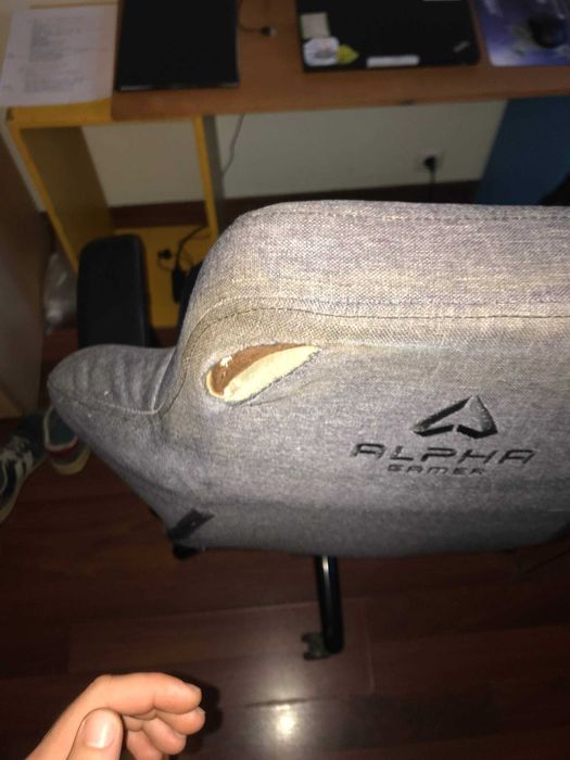 Cadeira Gaming Alpha Gamer - Funcional com sinais de uso