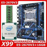 Комплект х99 2011 3 HUANANZHI X99 PD4 E5-2670v3 12/24 16(1x16) GB DDR4