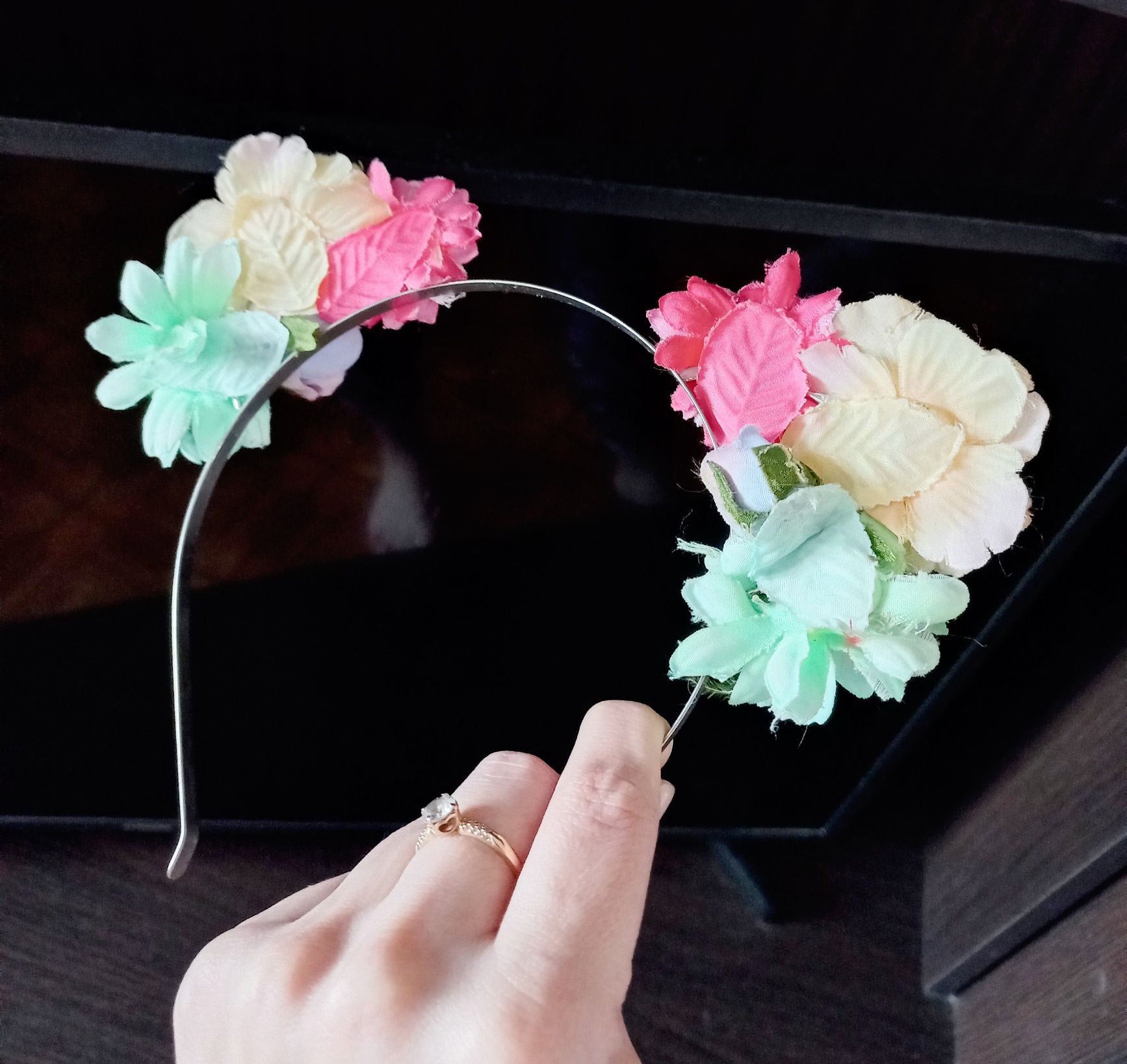 Обручі різні Квітка Котик Бантик для дівчинки обруч святковий проліски