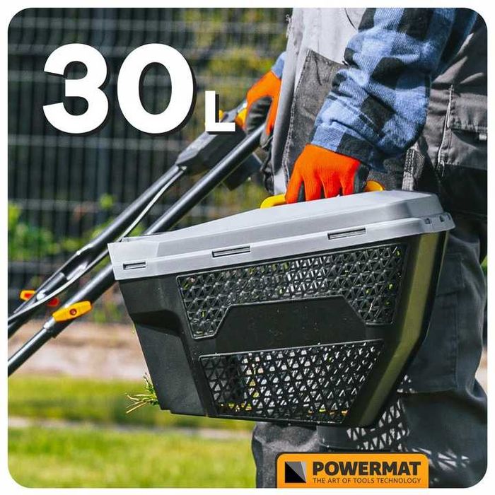 Kosiarka elektryczna do trawy 2200w nóż 32cm lekka duży kosz 30l