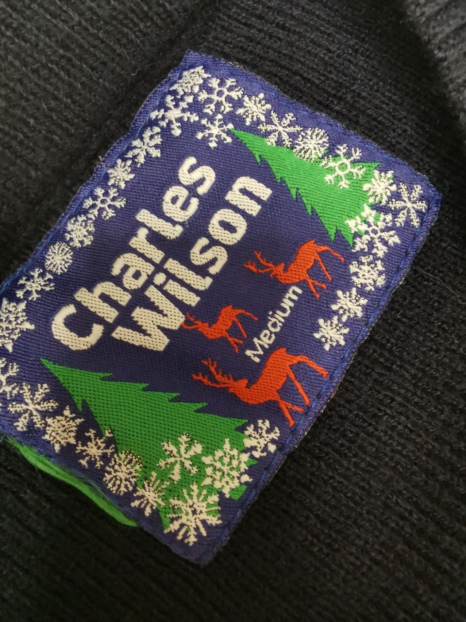 Męski firmowy zimowy sweter L