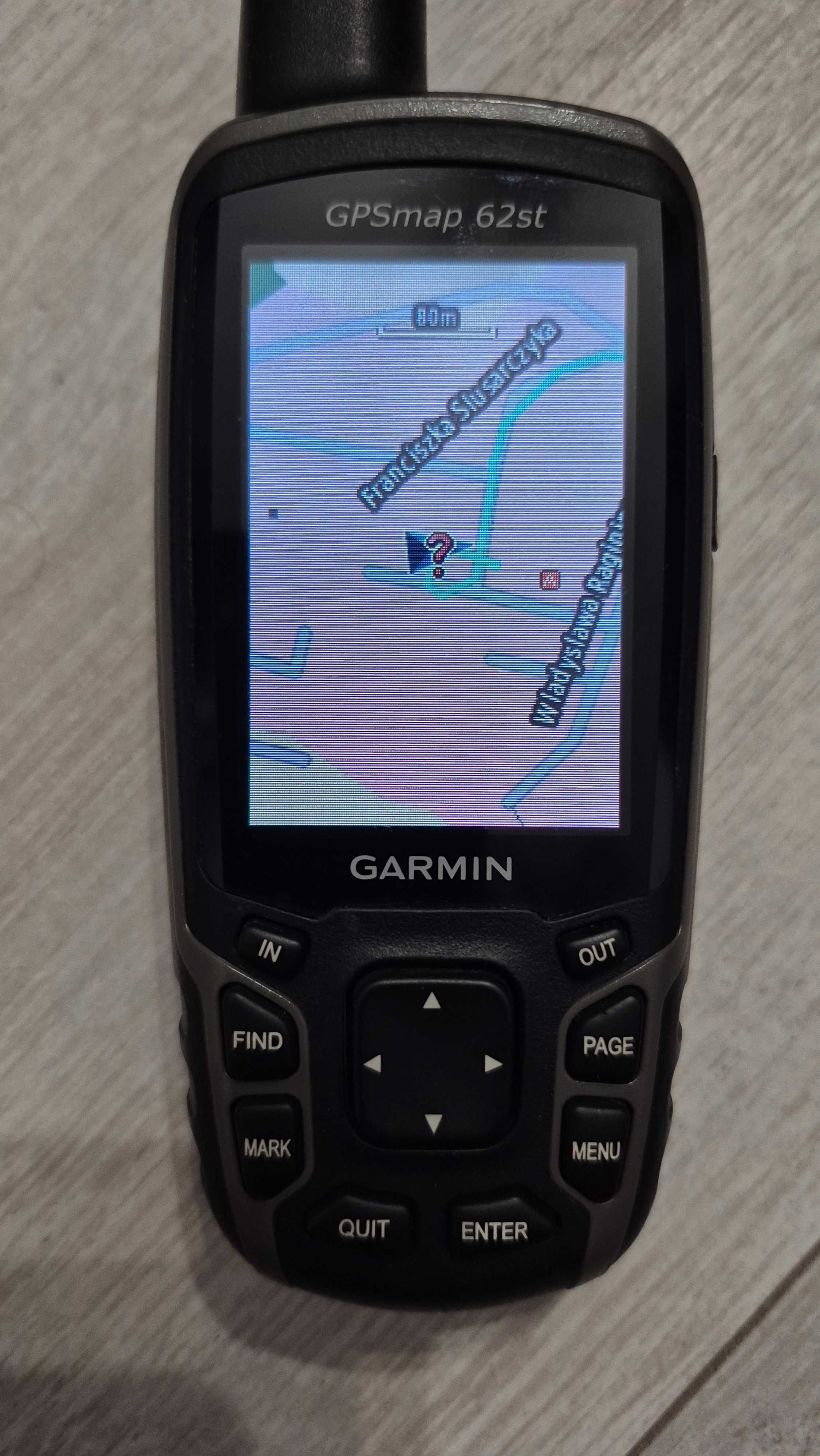Garmin GPSMAP 62S - pełny zestaw z pudełkiem gratis smycz
