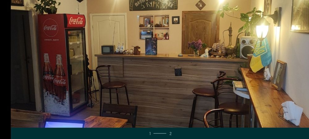 Продається барна стійка та інші меблі длякафе