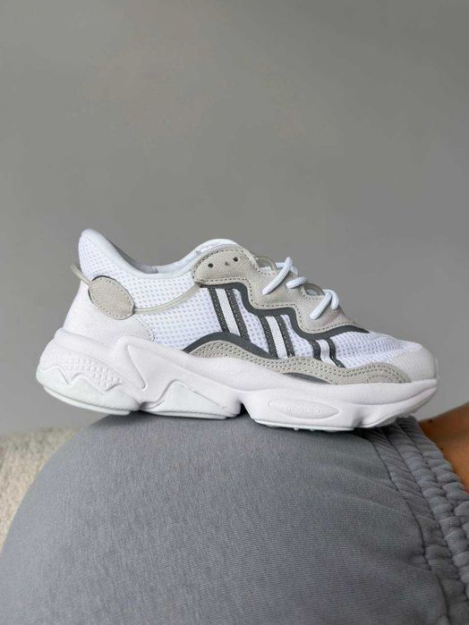 Кросівки Adidas Ozweego White/Grey premium