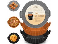 Zestaw Akcesoria Do Air Fryer Silikonowa Forma Wkład Do Pieczenia 3szt