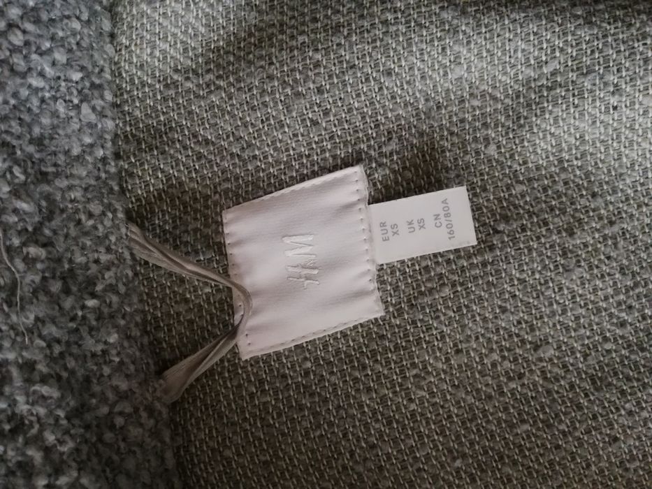 Kurtka koszulowa h&m XS S oversize płaszczyk koszula miętowy zielony