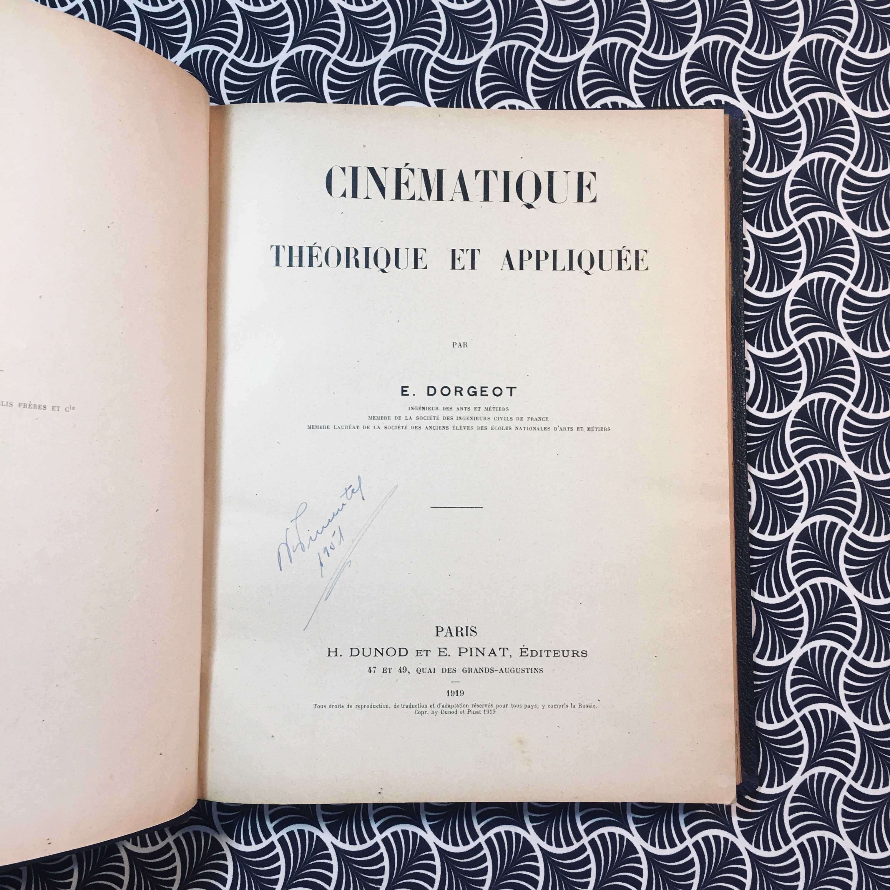 Cinématique Théorique et Appliquée - Émile Dorgeot