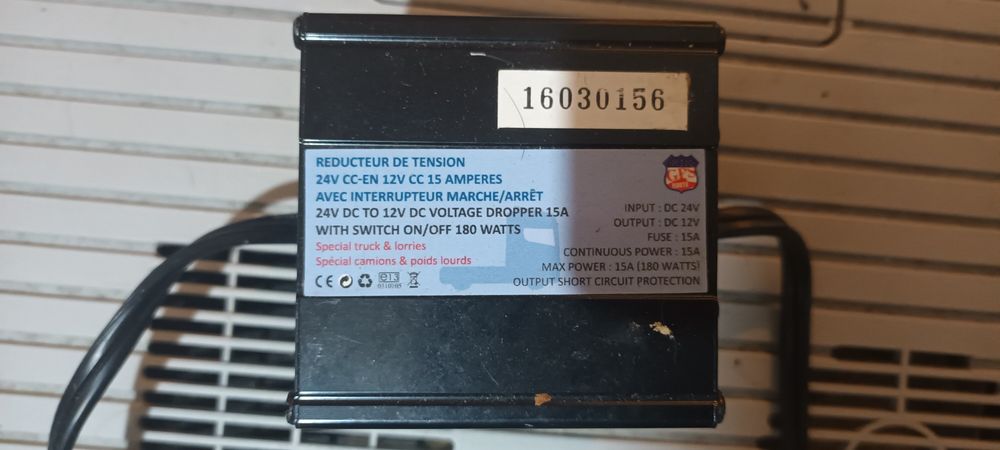 Frigorífico para viagem com transformador 24v-12vv