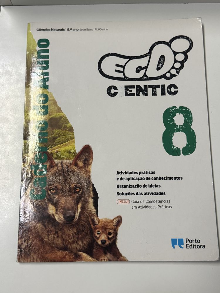 Cadernos de actividades 8 ano