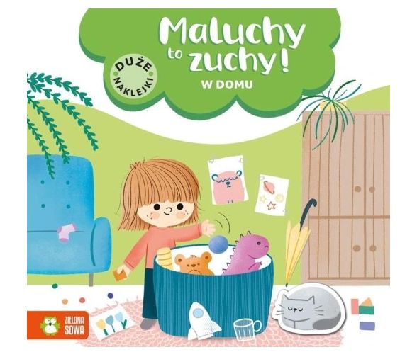 Książka Maluchy to zuchy w domu duże naklejki