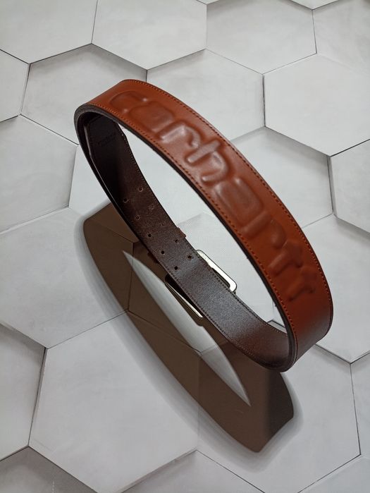 Carhartt Men's Belt with Logo Belt 4.2 Brown Polar Tommy Men's/32