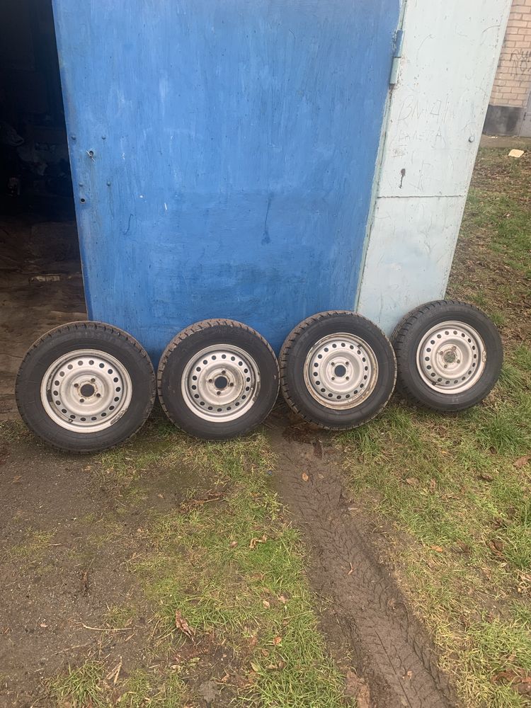 Продам диски 4/100 r13 с резиной БЦ - 20