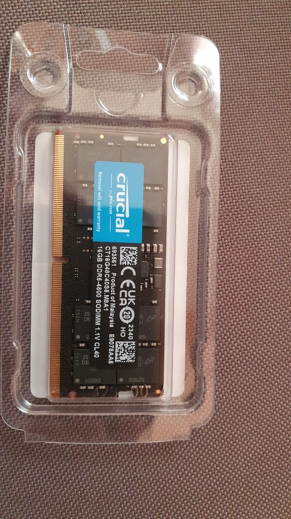 Pamięć do laptopa Crucial DDR5 16GB 4800MHz