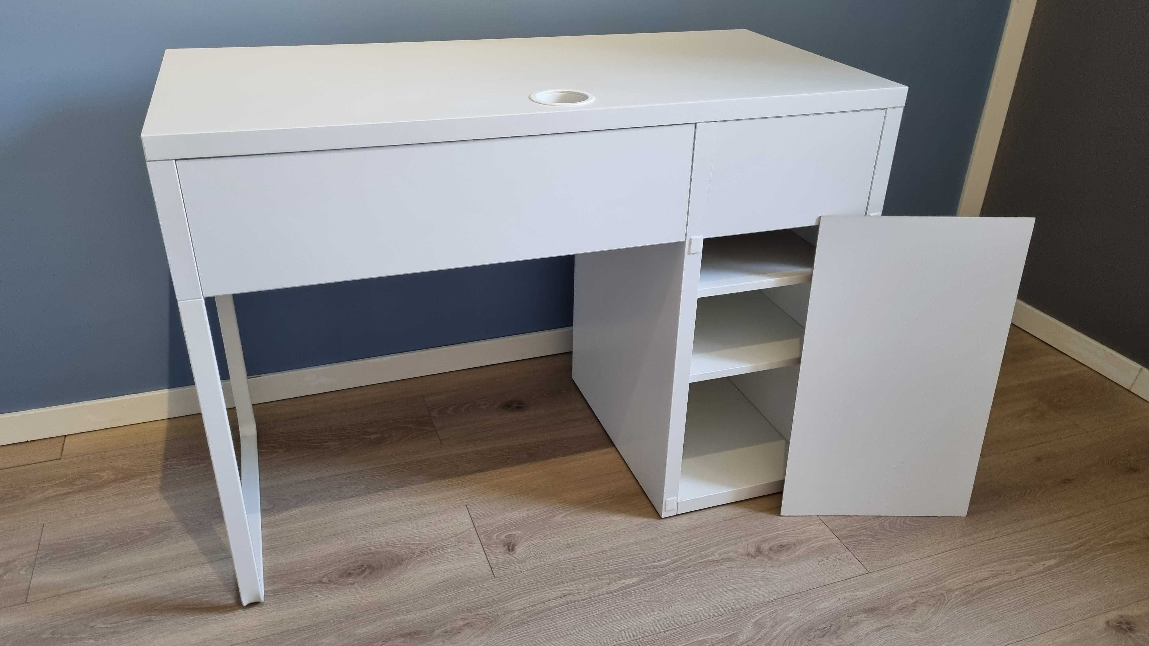 IKEA MICKE biurko 105x50 białe okazja super stan + plecki gratis