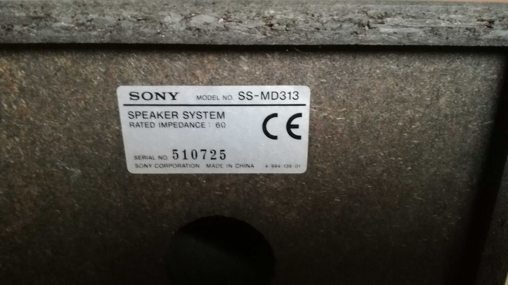 colunas Sony SS-MD313