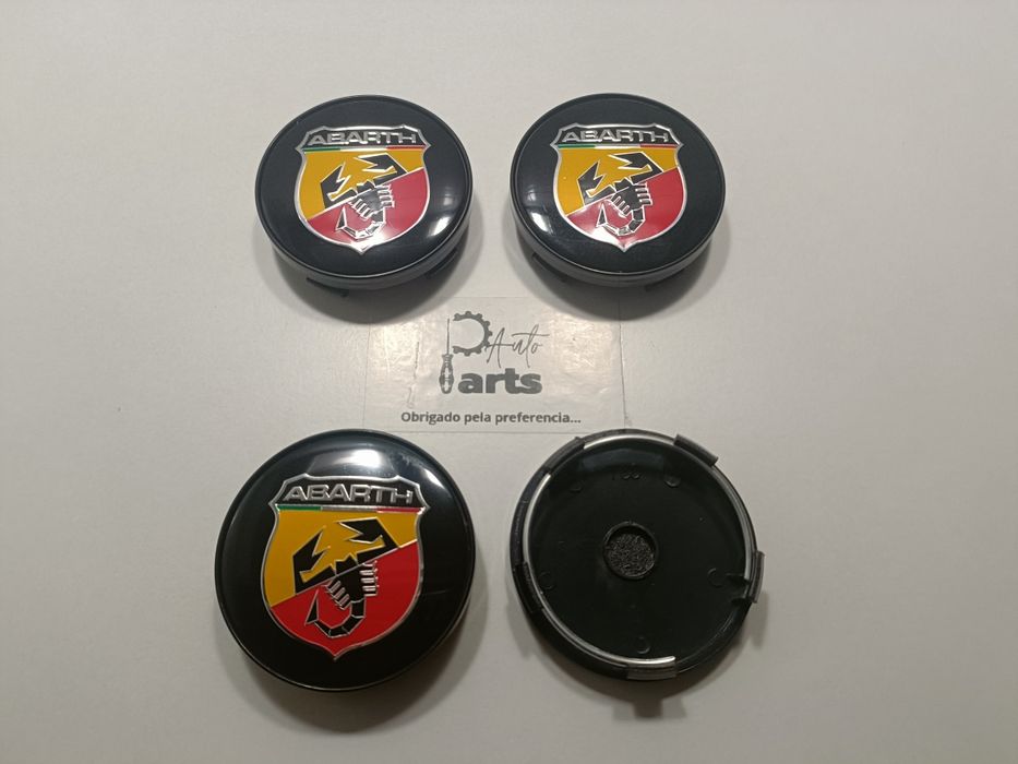 Conjunto 4 Centros jante "Abarth" 60mm