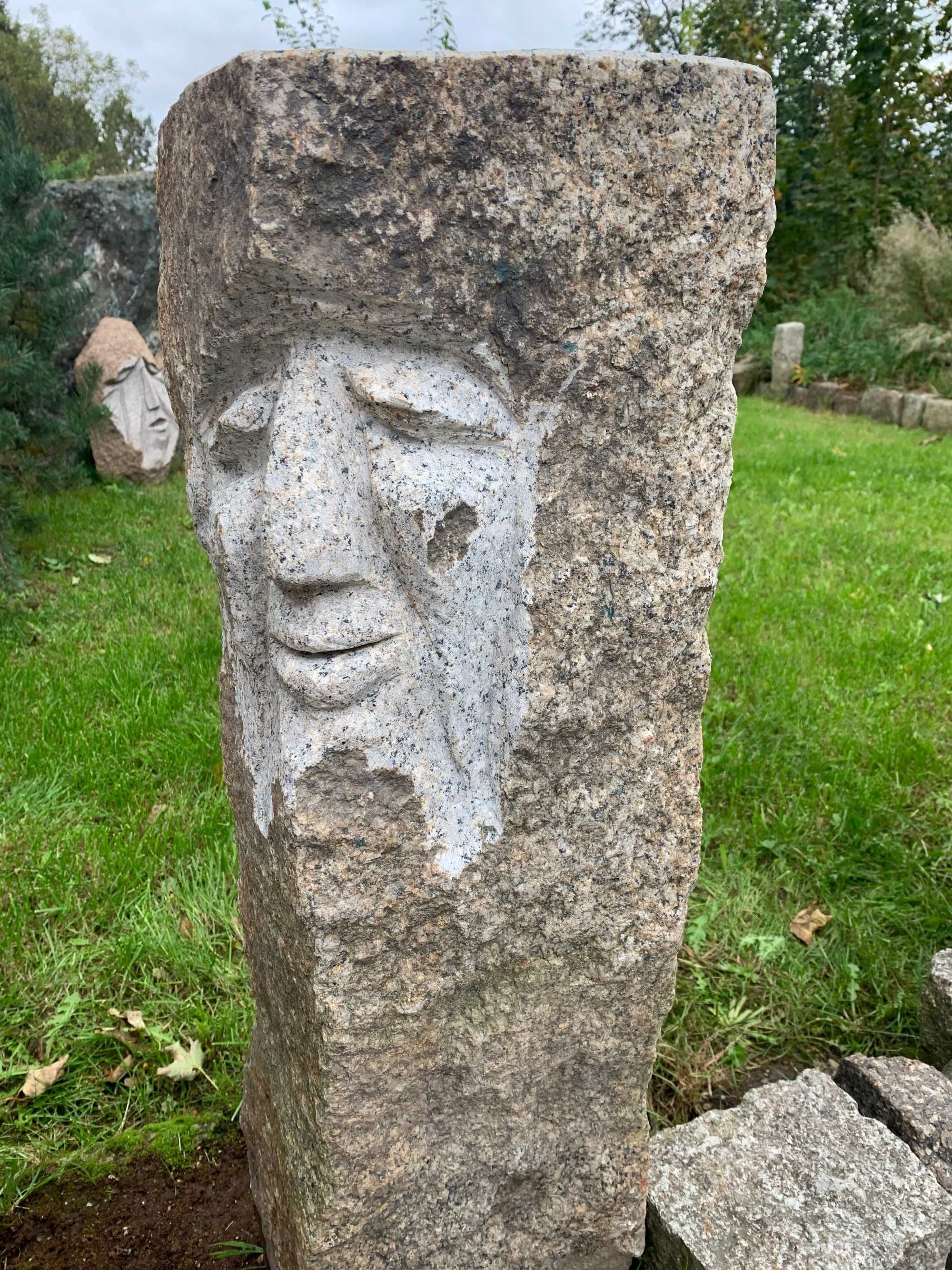 słupek granitowy rzeźbiony wys-od 80 cm