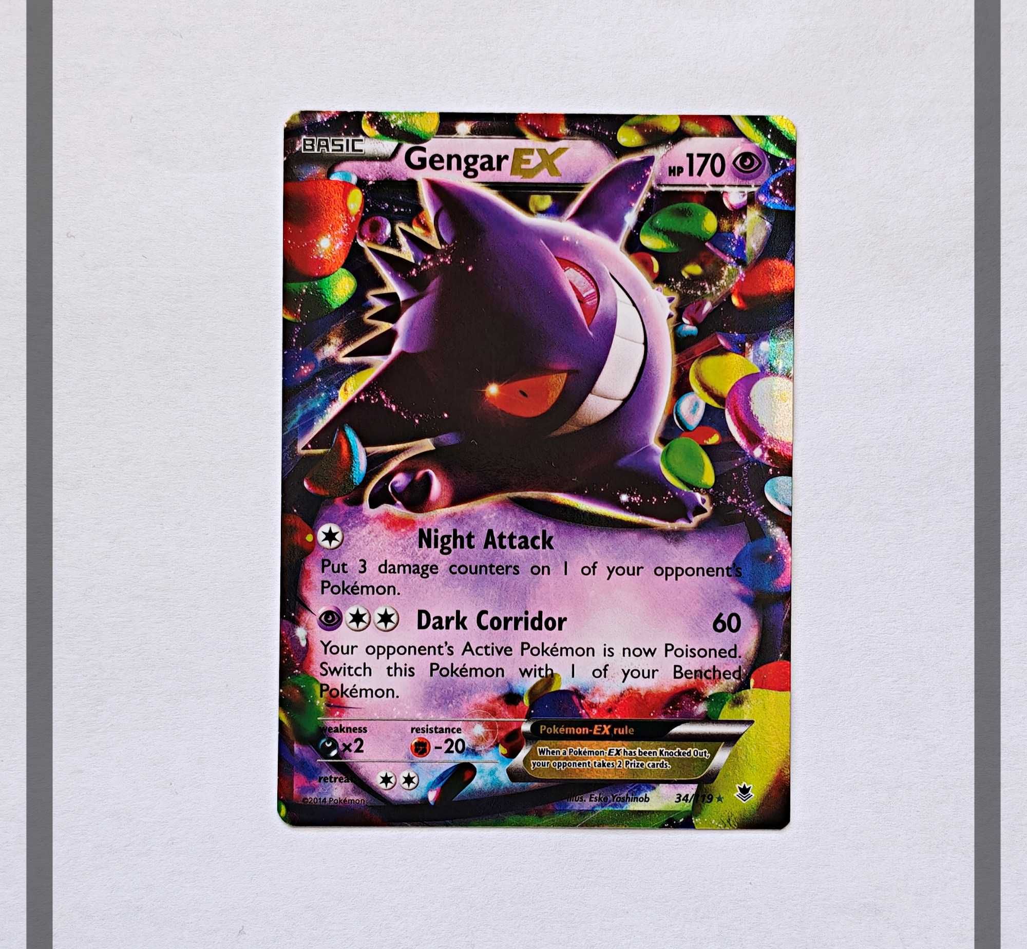 Gengar Ex 34/119 PHF Pokémon ENG-NM