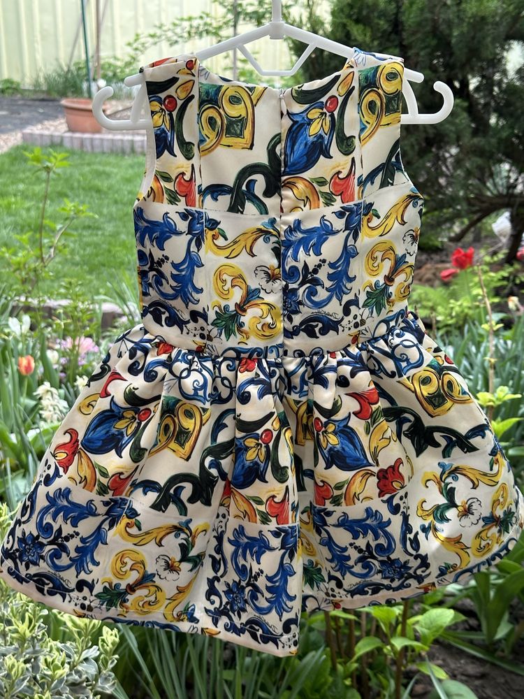 Сукня у стилі італійської майоліки 98 см 2-3 года Zara Next